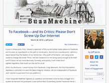 Tablet Screenshot of buzzmachine.com
